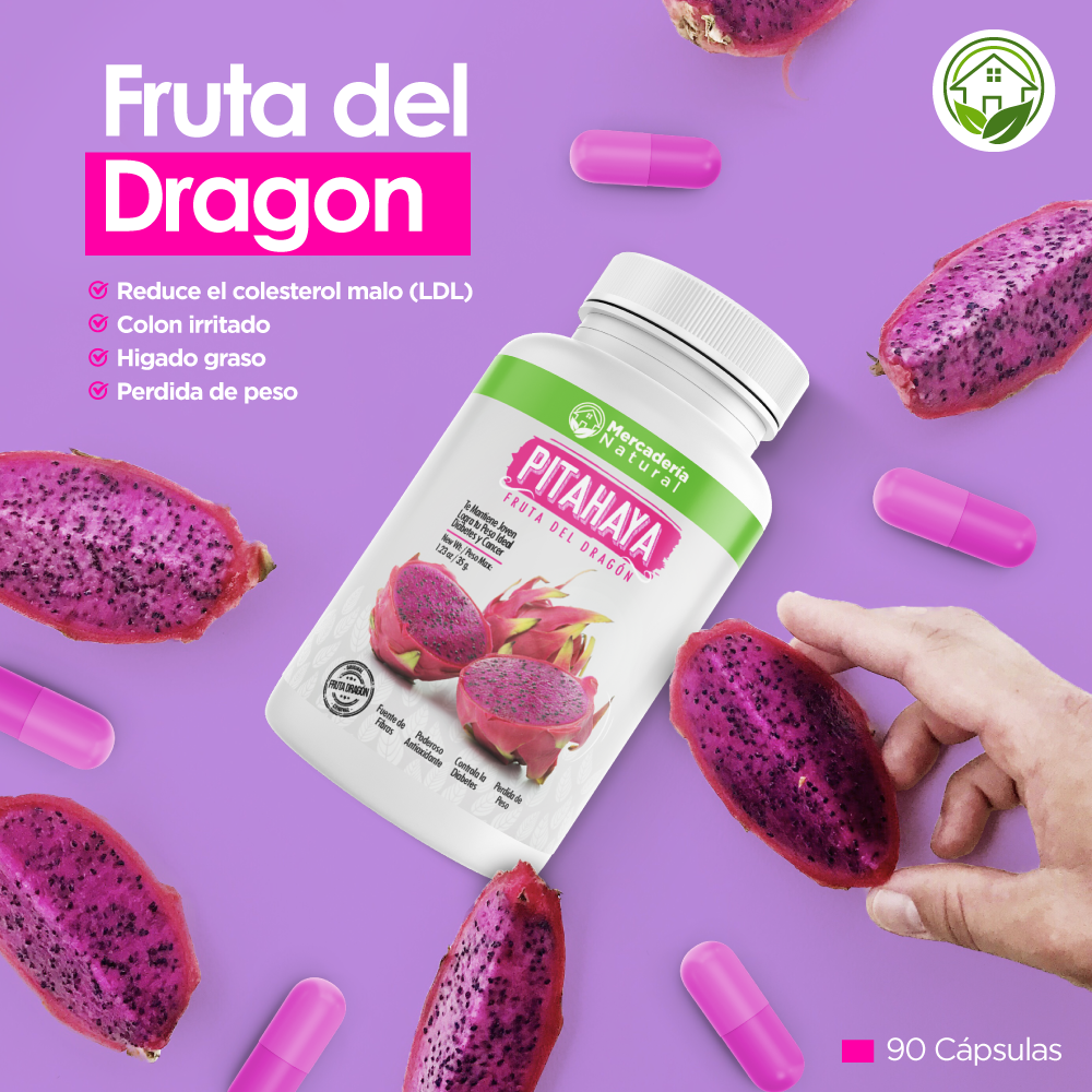 CAPSULAS DE PITAHAYA 100% NATURAL