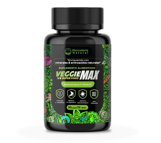 VEGGIE MAX Enriquecido en Vitaminas y Minerales - 90 Pastillas